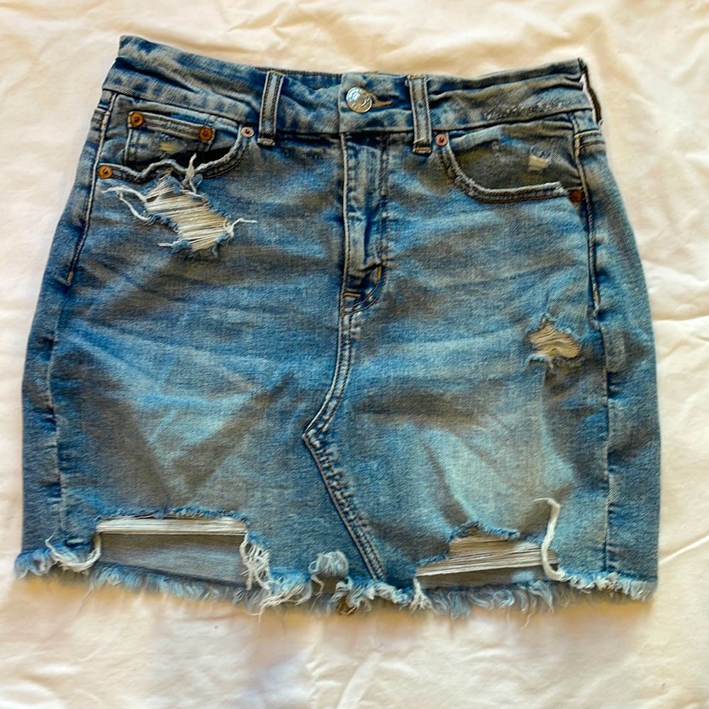 American Eagle super stretch jean skirt